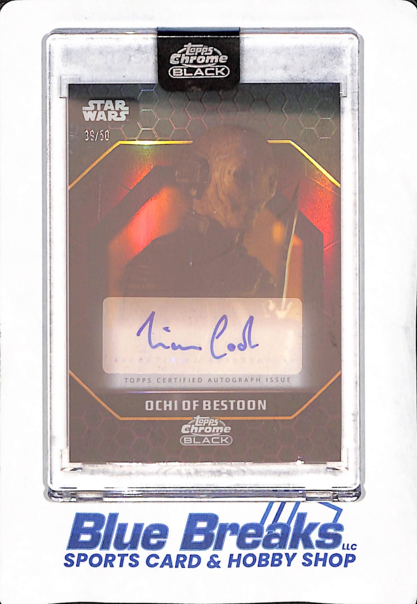 2024 Topps Chrome Black - Liam Cook as Chi of Bestoon - Autograph - Star Wars - #ADS-CO