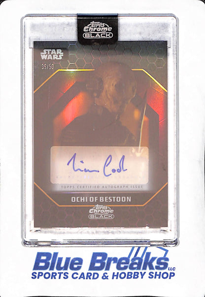 2024 Topps Chrome Black - Liam Cook as Chi of Bestoon - Autograph - Star Wars - #ADS-CO