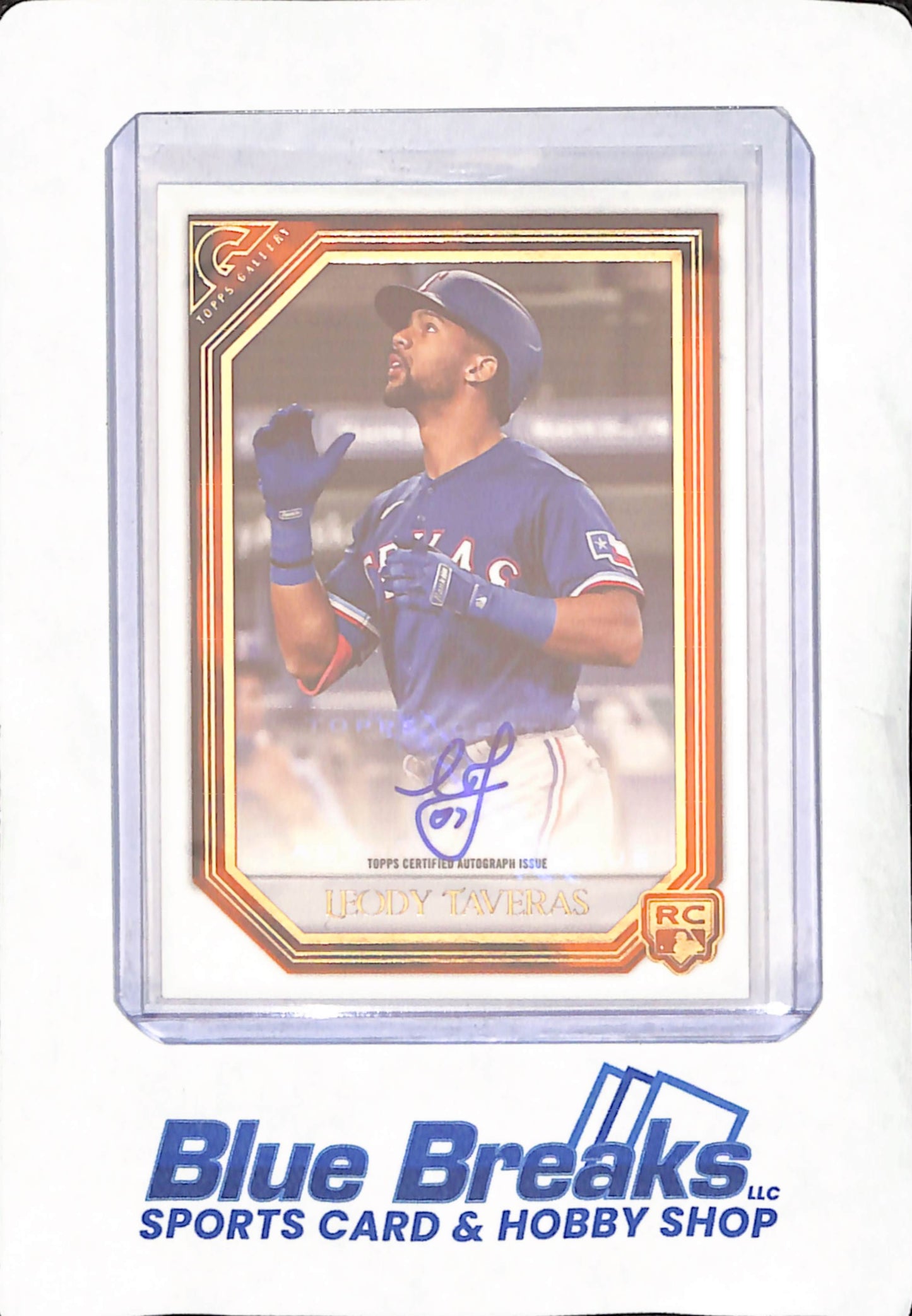2021 Topps Gallery - Leody Taveras - Autograph - Texas Rangers - Baseball - 15/25 - RC -#RA-LT