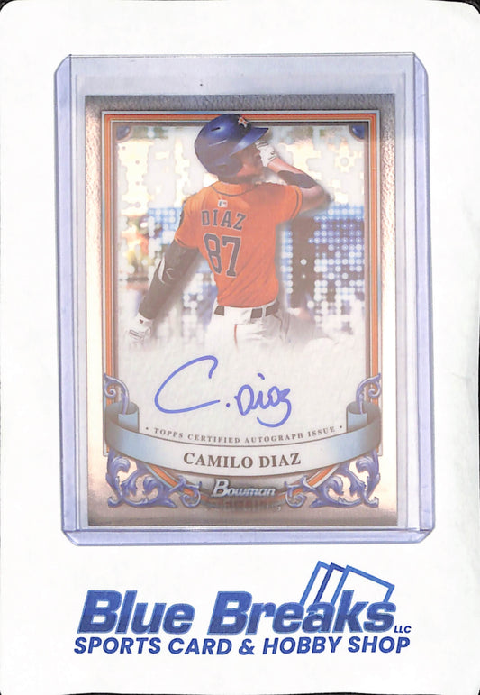 2024 Bowman Sterling - Camilo Diaz - Autograph - Houston Astros - Baseball - #PA-CD