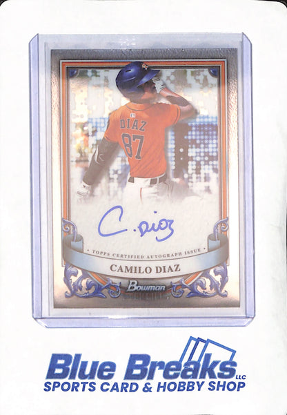2024 Bowman Sterling - Camilo Diaz - Autograph - Houston Astros - Baseball - #PA-CD