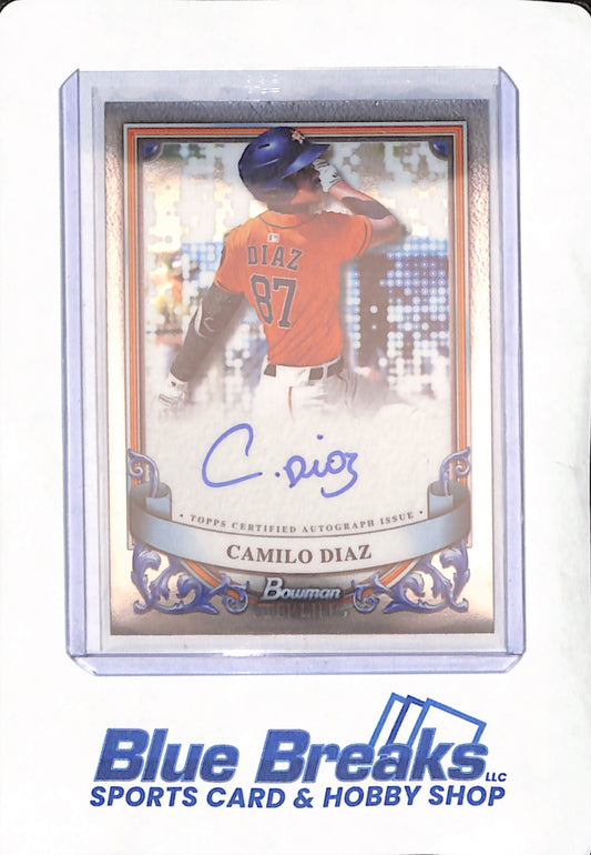 2024 Bowman Sterling - Camilo Diaz - Autograph - Houston Astros - Baseball - #PA-CD