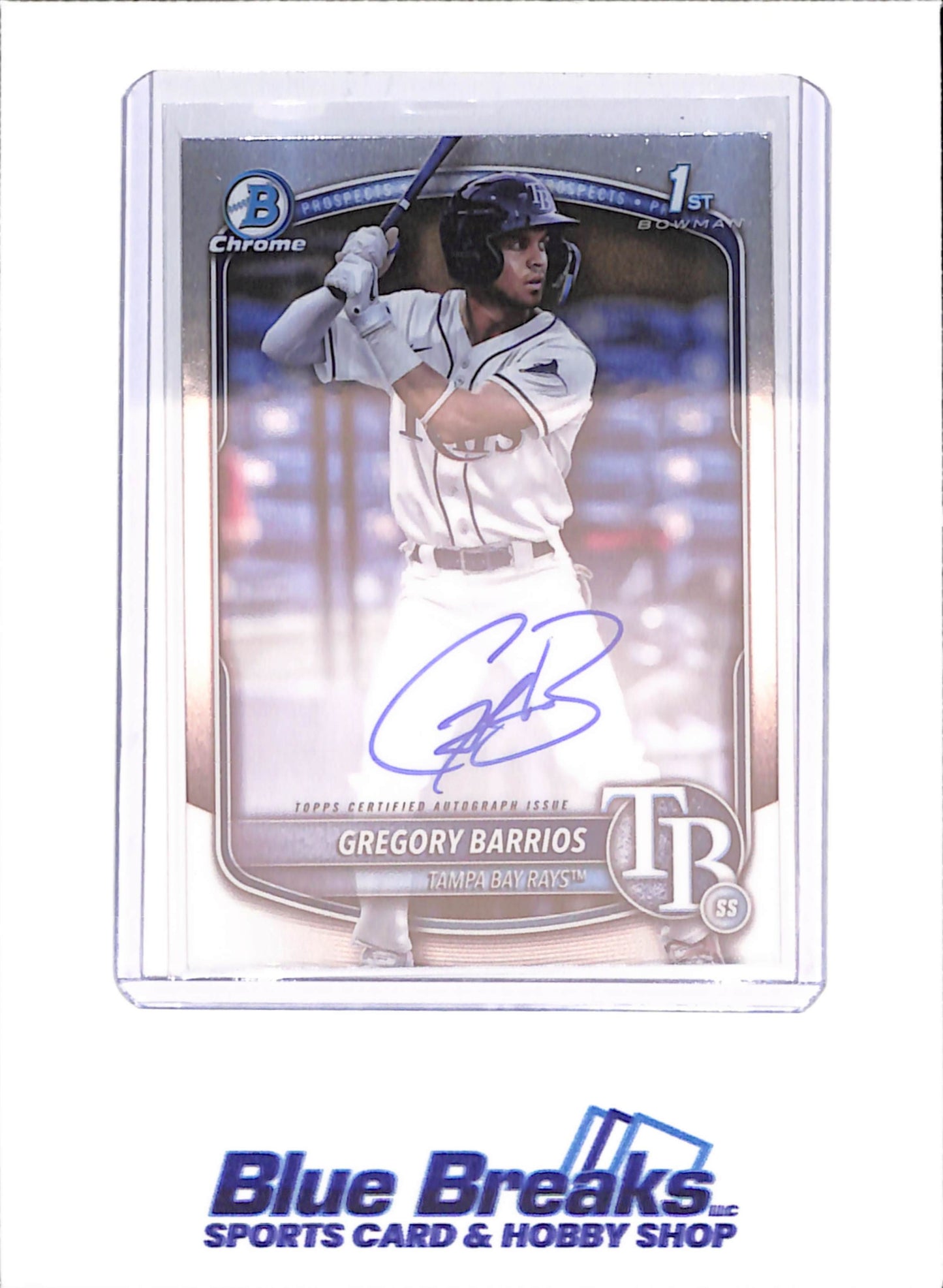 2025 Bowman Chrome - Gregory Barrios - 1st Bowman Autograph - Tampa Bay Rays - Baseball - #CPA-GB