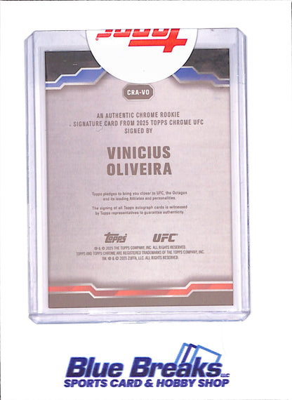 2025 Topps Chrome Sapphire - Vinicius Oliveira - RC - Autograph -  Yellow - 30/50 - UFC - #CRA-VO