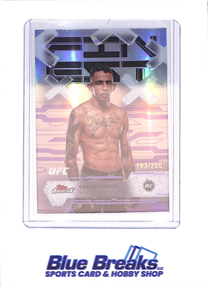 2025 Topps Finest - Carlos Prates - 183/250 - UFC - #87