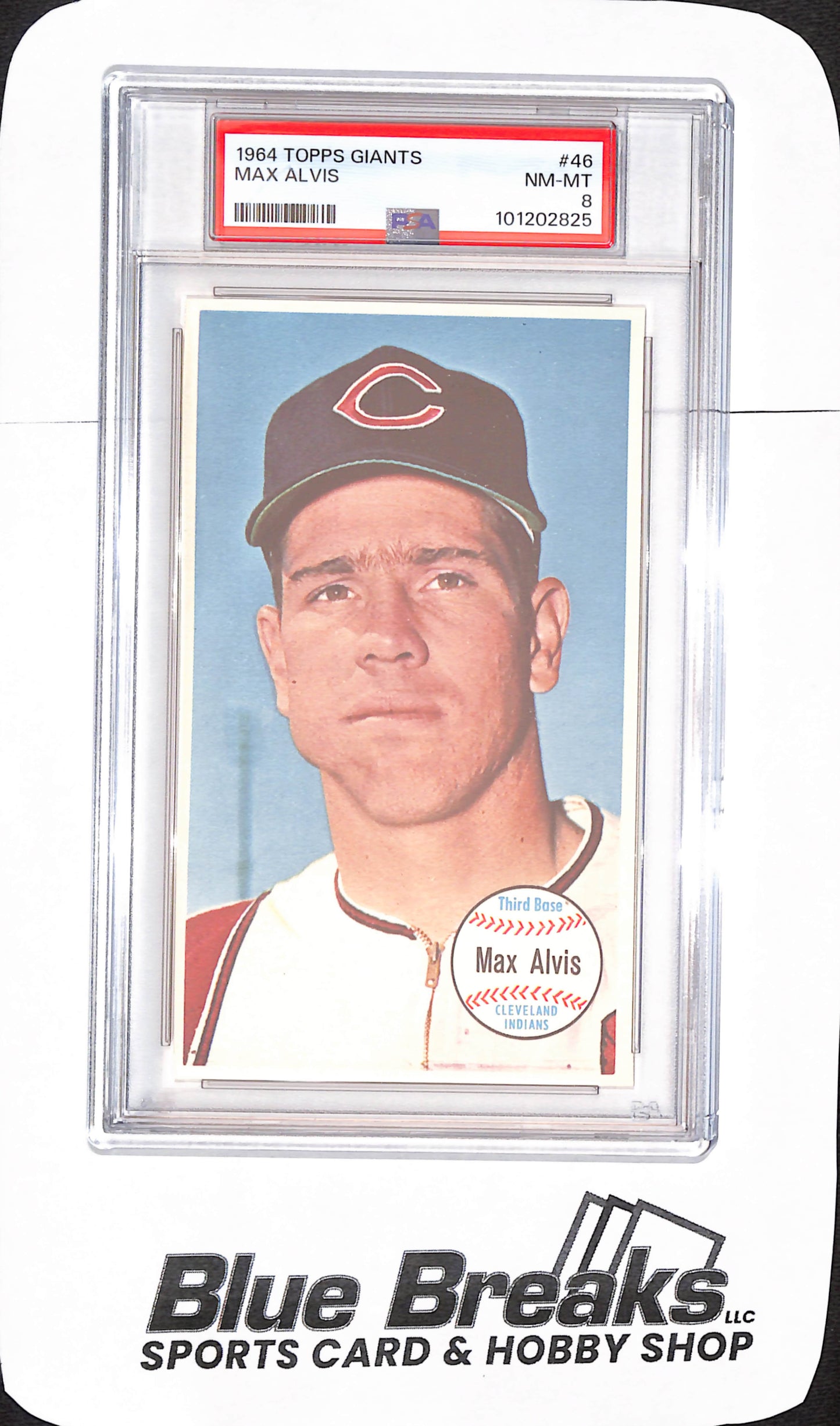 1964 Topps Giants - Max Alvis - Cleveland Indians - Baseball - PSA 8 - #46
