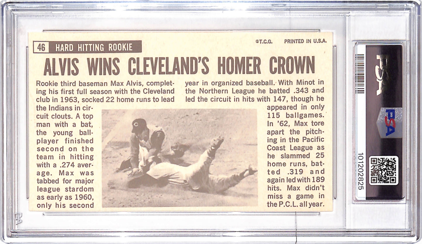 1964 Topps Giants - Max Alvis - Cleveland Indians - Baseball - PSA 8 - #46