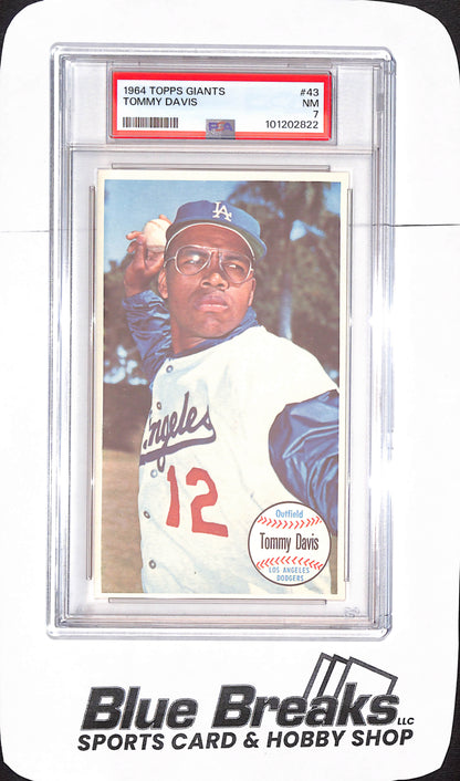 1964 Topps Giants - Tommy Davis - Los Angeles Dodgers - Baseball - PSA 7 - #43