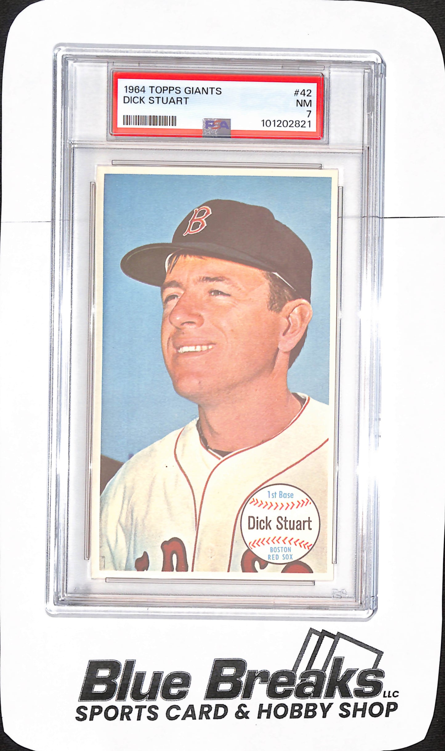 1964 Topps Giant - Dick Stuart - Boston Red Sox - Baseball - PSA 7 - #42