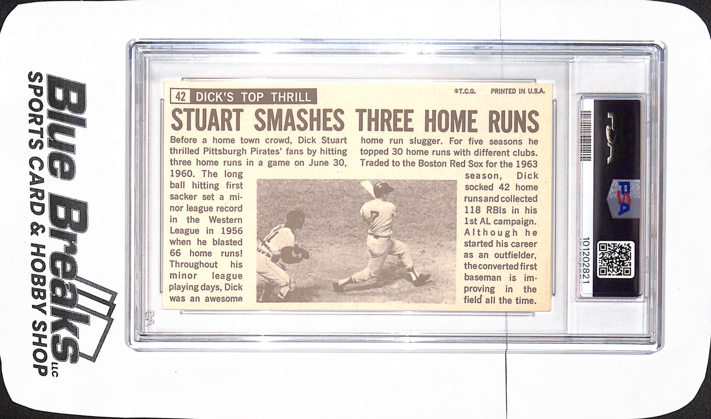 1964 Topps Giant - Dick Stuart - Boston Red Sox - Baseball - PSA 7 - #42