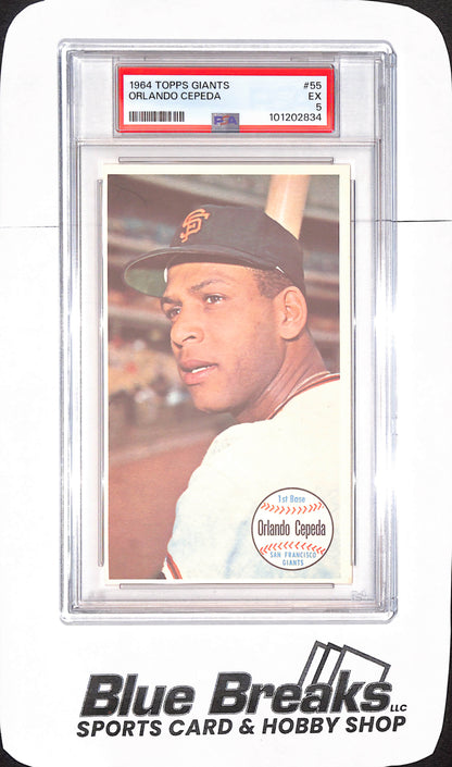 1964 Topps Giants - Orlando Cepeda - San Francisco Giants - Baseball - PSA 5 - #55