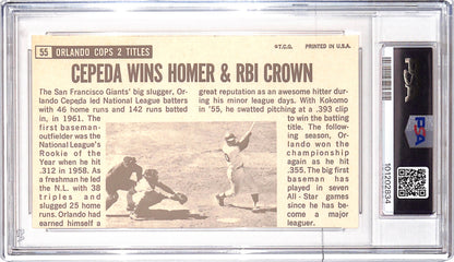 1964 Topps Giants - Orlando Cepeda - San Francisco Giants - Baseball - PSA 5 - #55