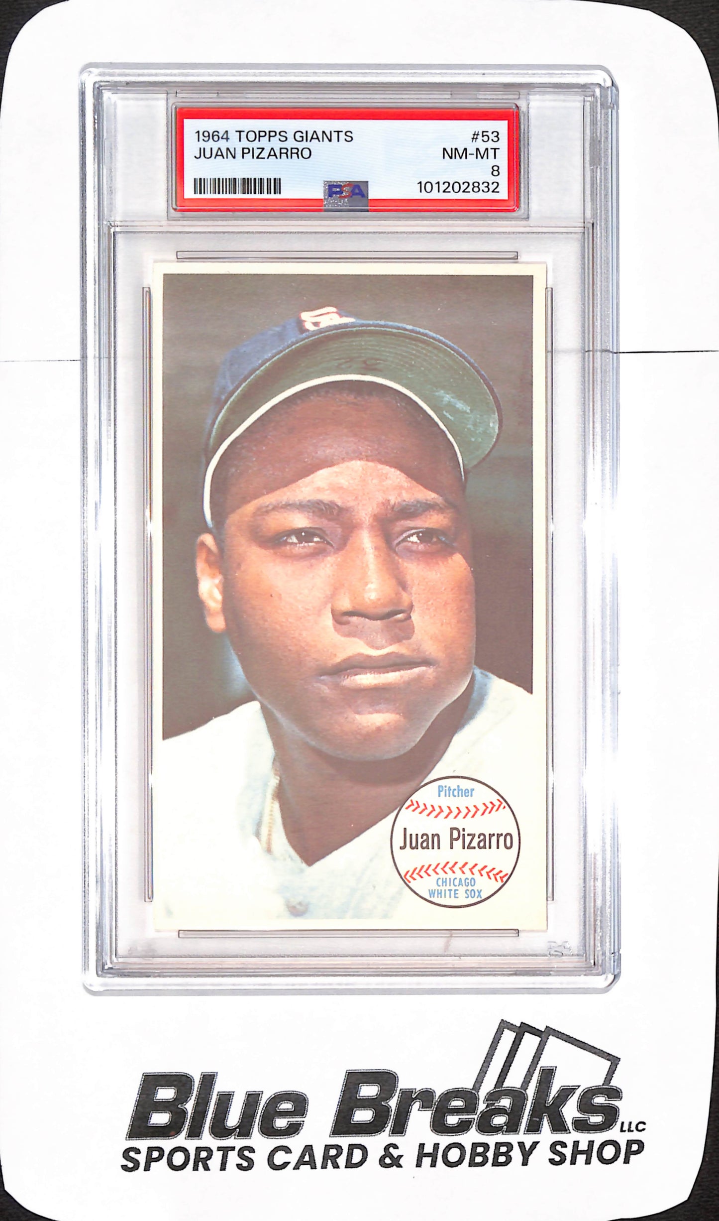 1964 Topps Giants - Juan Pizarro - Chicago White Sox - Baseball - PSA 8 - #53