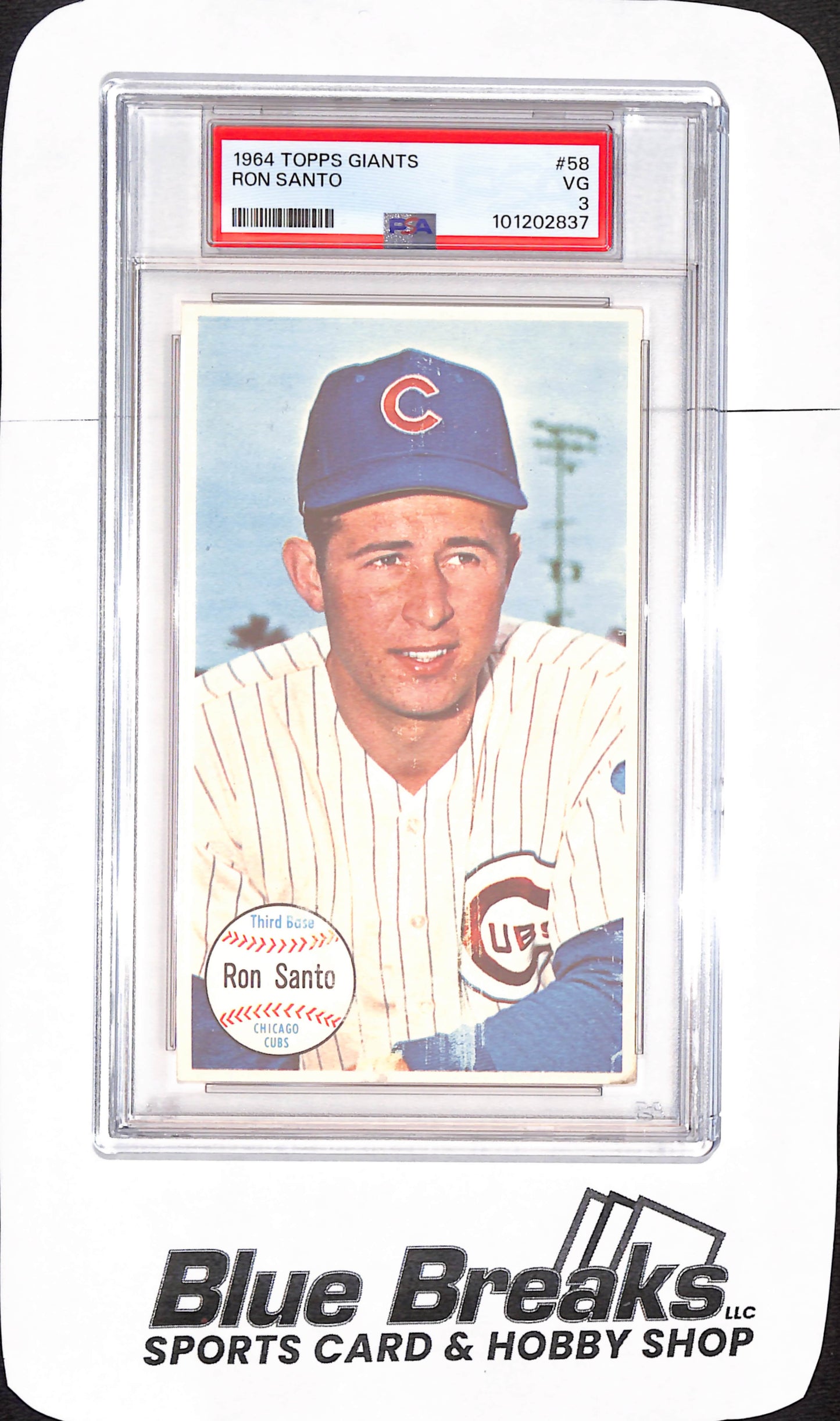 1964 Topps Giants - Ron Santo - Chicago Cubs - Baseball - PSA 3 - #58