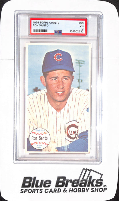 1964 Topps Giants - Ron Santo - Chicago Cubs - Baseball - PSA 3 - #58