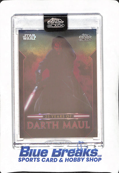2024 Topps Chrome Black - 25 Years of Darth Maul - Star Wars - Encased - #DM-3