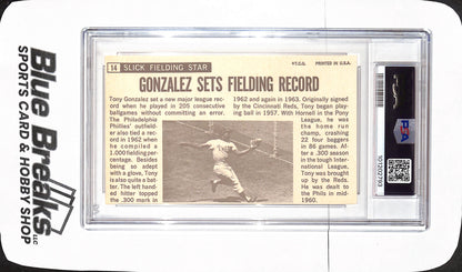 1964 Topps Giants - Tony Gonzalez - Philadelphia Phillies - Baseball - PSA 6 - #14