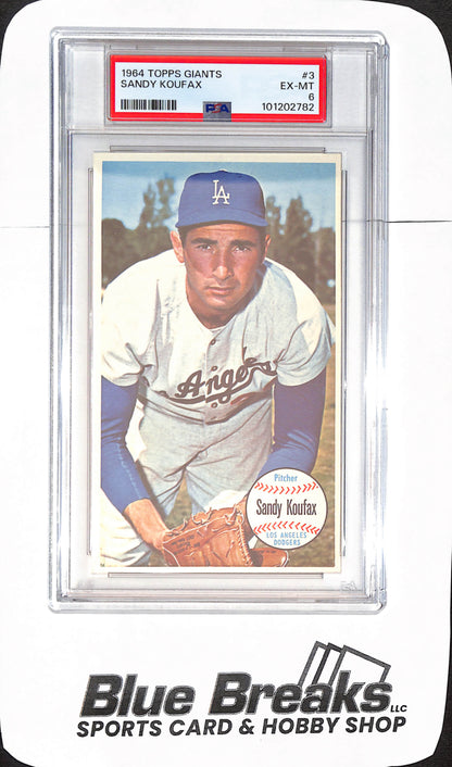 1964 Topps Giants - Sandy Koufax - Los Angeles Dodgers - Baseball - PSA 6 - #3