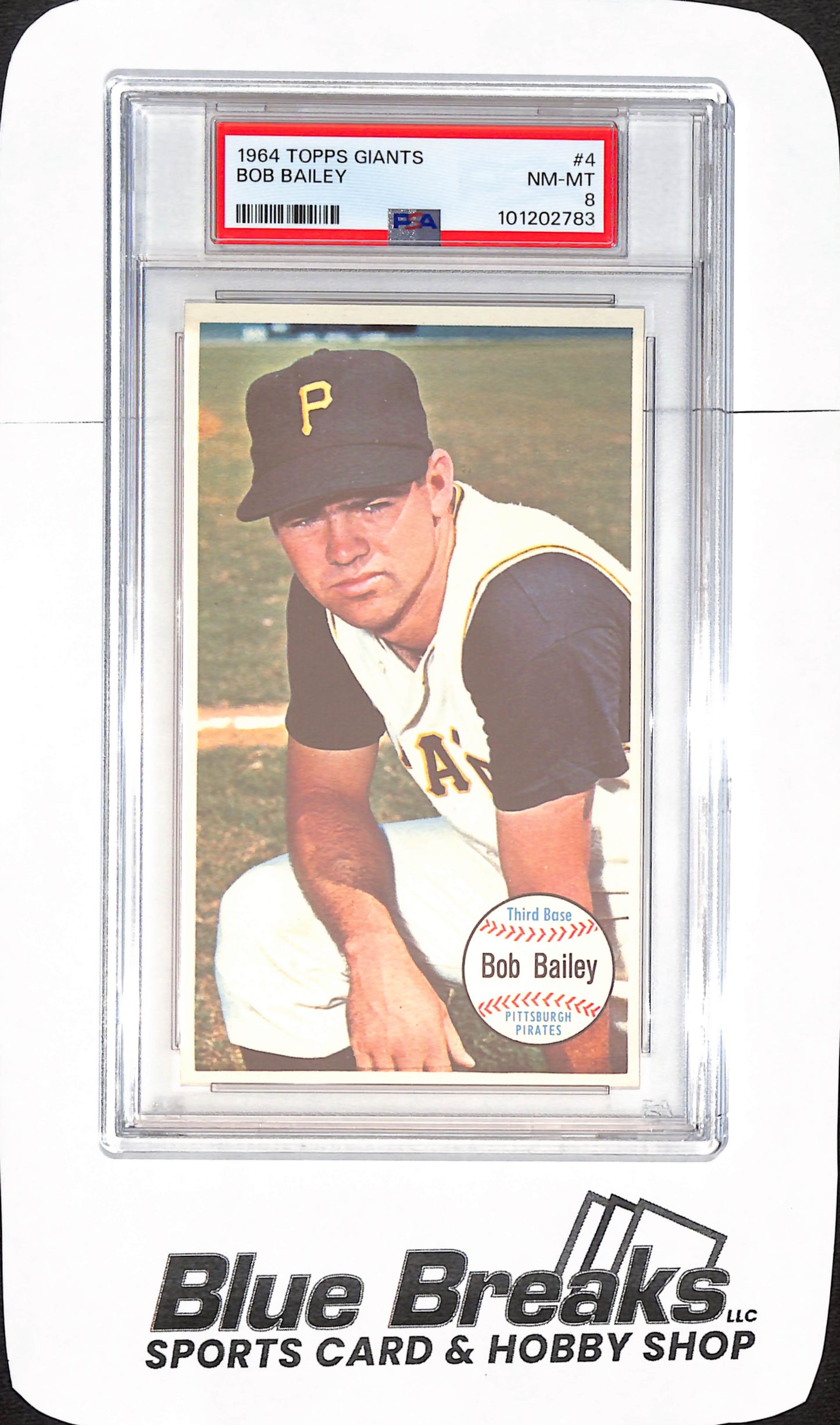 1964 Topps Giants - Bob Bailey - Pittsburgh Pirates - Baseball - PSA 8 - #4