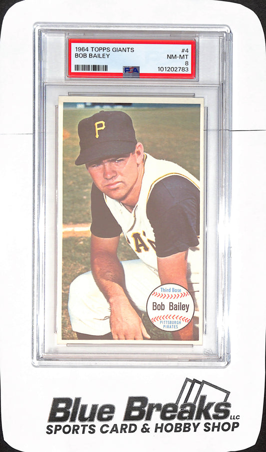 1964 Topps Giants - Bob Bailey - Pittsburgh Pirates - Baseball - PSA 8 - #4
