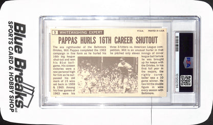 1964 Topps Giants - Milt Pappas - Baltimore Orioles - Baseball - PSA 7 - #5