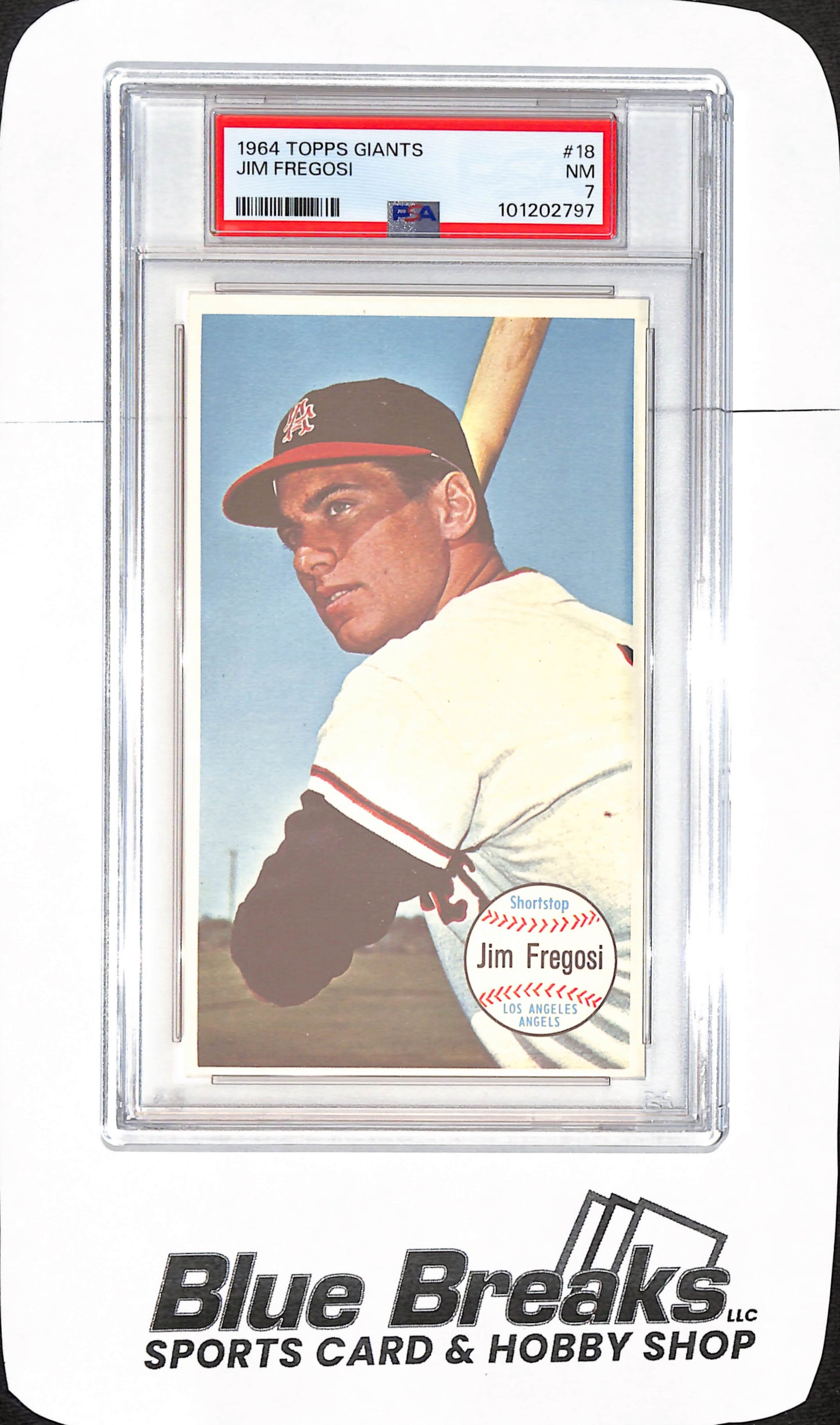 1964 Topps Giants - Jim Fregosi - Los Angeles Angels - Baseball - PSA 7 - #18