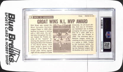 1964 Topps Giants - Dick Groat  - St. Louis Cardinals - Baseball - PSA 6 - #19
