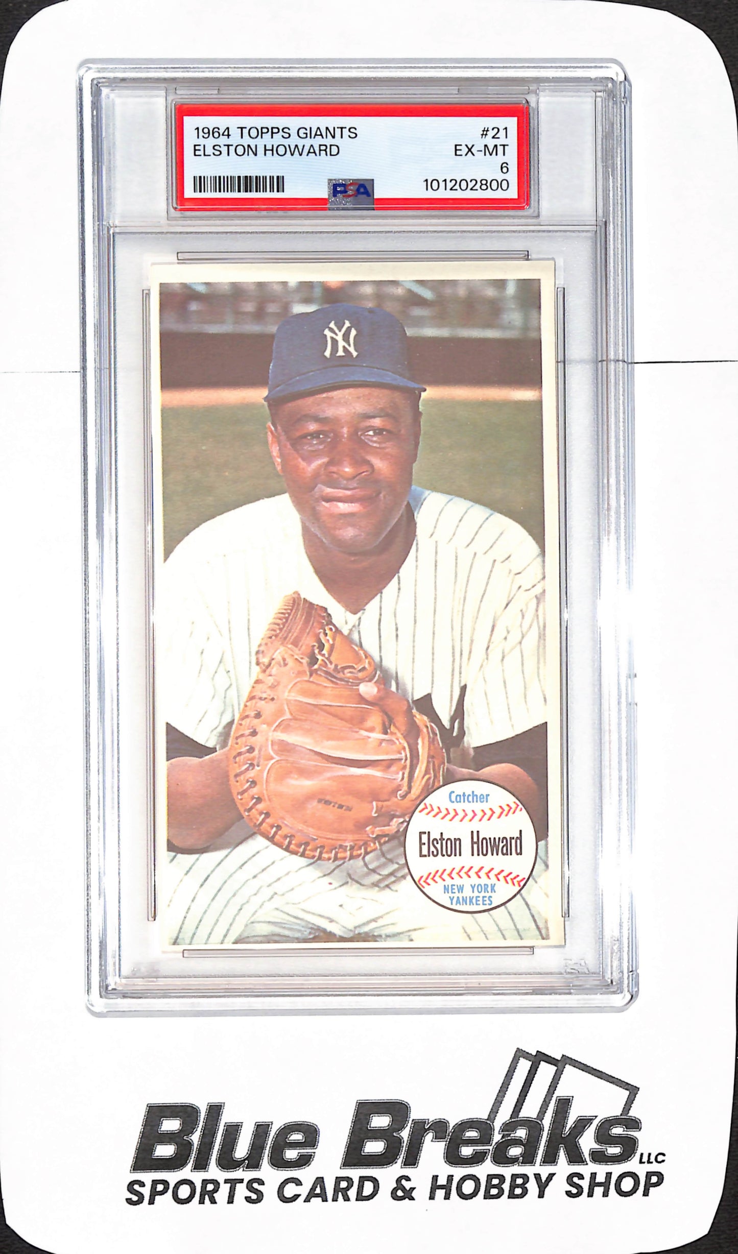 1964 Topps Giants - Elston Howard - New York Yankees - Baseball - PSA 6 - #21