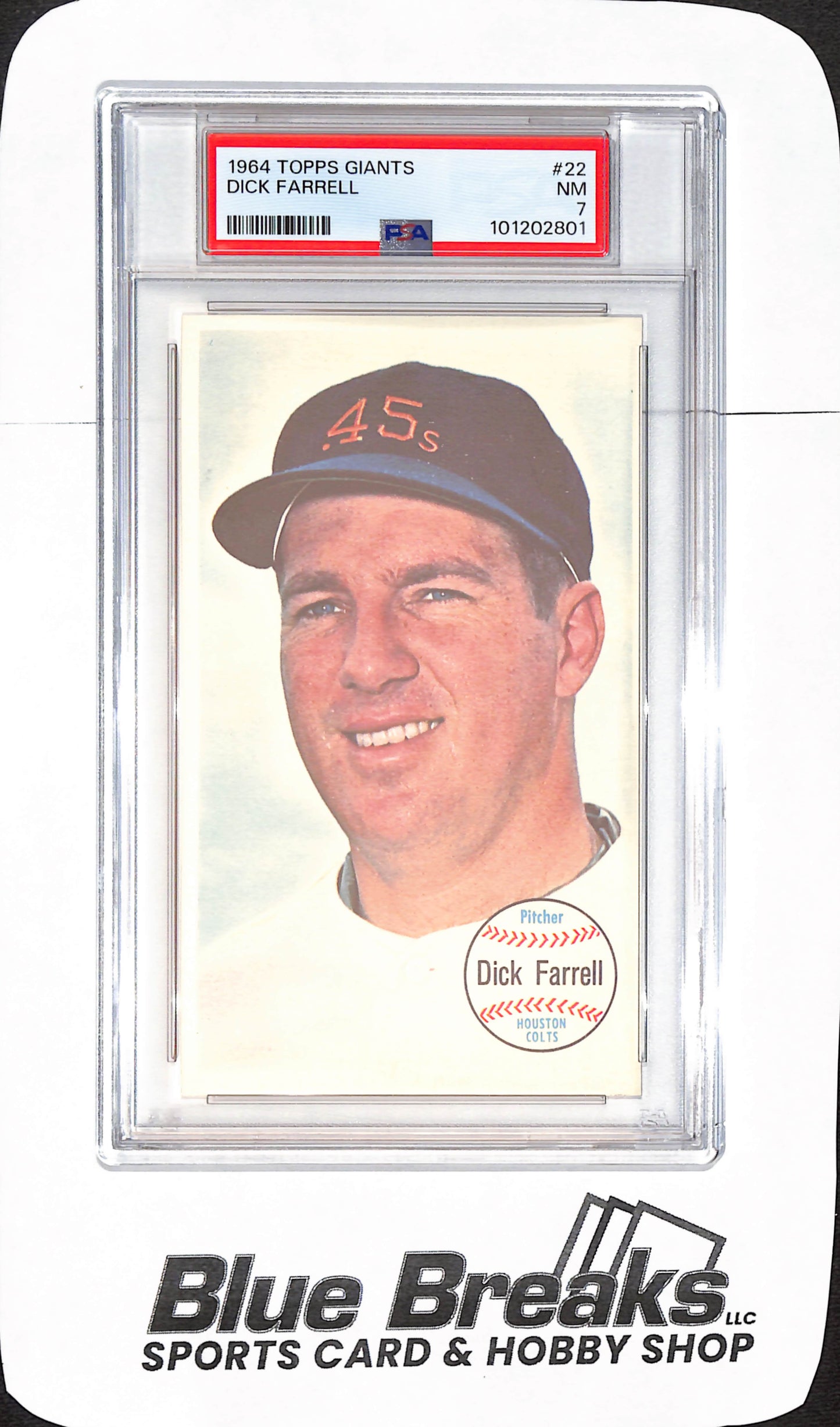 1946 Topps Giants - Dick Farrell - Houston Colts - Baseball - PSA 7 - #22