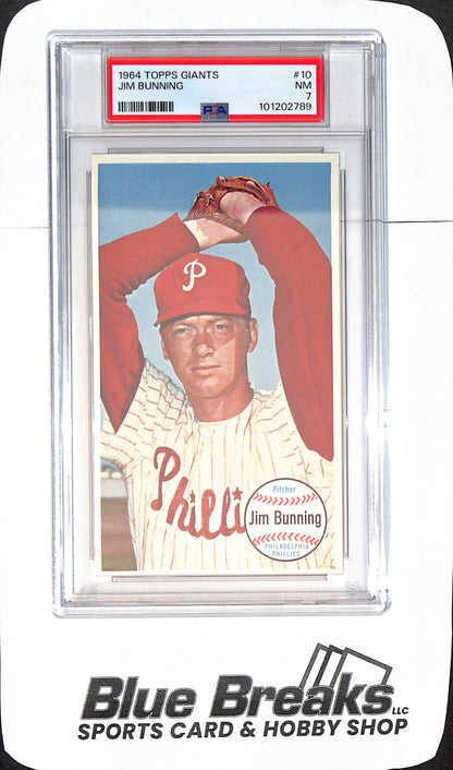 1964 Topps Giants - Jim Bunning - Philadelphia Phillies - Baseball - PSA 7 - #10