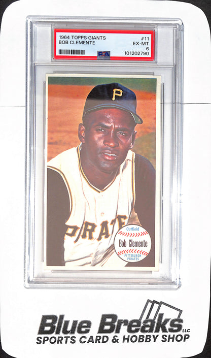 1964 Topps Giants - Roberto "Bob" Clemente - Pittsburgh Pirates - Baseball - PSA 6 - #11