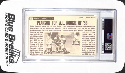 1964 Topps Giants - Albie Pearson - Los Angeles Angels - Baseball - PSA 8 #23