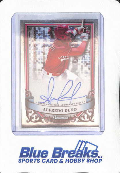 2024 Bowman Sterling - Alfredo Duno - Autograph - Cincinnati Reds - Baseball - #PA-AD