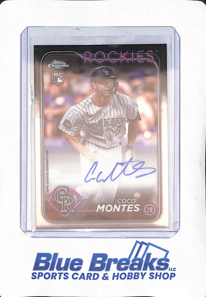 2024 Topps Chrome - Coco Montes - Autograph - Colorado Rockies - RC - Baseball - #RA-CMO