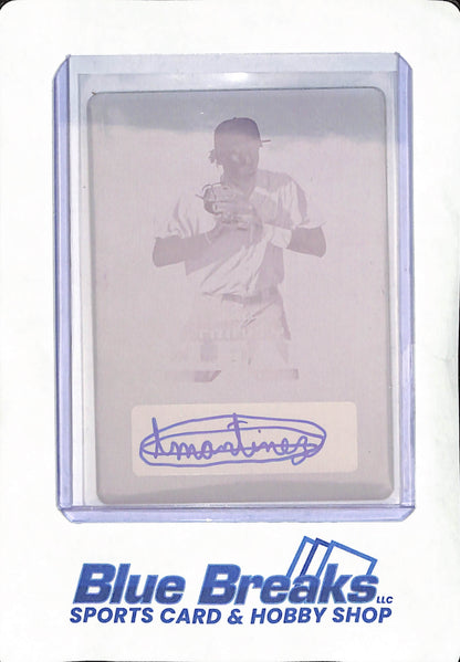 2021 Leaf Trinity - Angel Martinez - Autograph Magenta Printing Plate - Cleveland Guardians - Baseball - 1/1 - #CA-AM1
