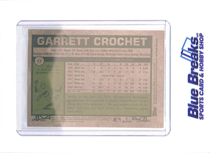2026 Topps Heritage - Garrett Crochet - Gold Refractor - 36/50 - Boston Red Sox - Baseball - #23