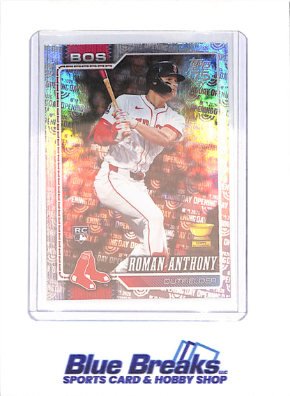 2026 Topps - Roman Anthony - RC - Opening Day Logo - Boston Red Sox - Baseball - #189