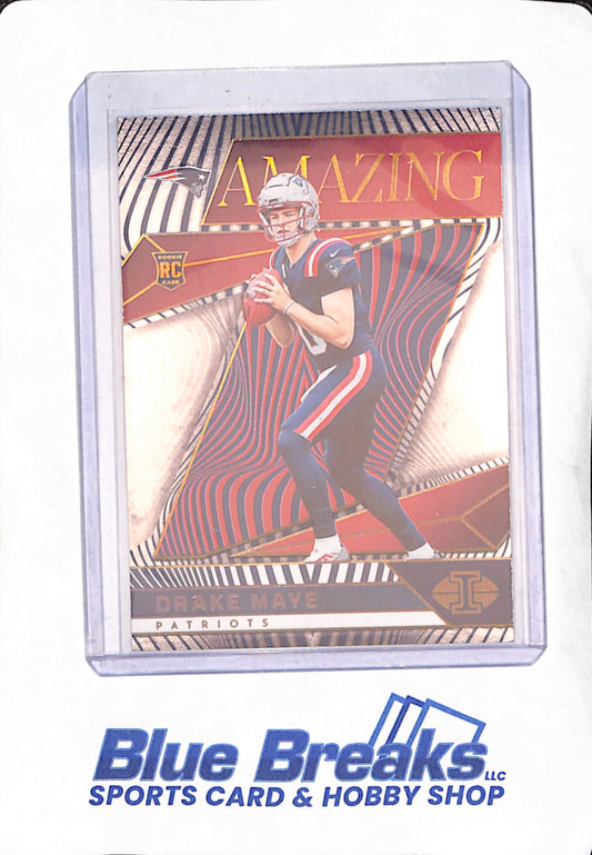 2024 Panini Illusions - Drake Maye - Amazing Red - RC - New England Patriots - Football - 28/99 - #2