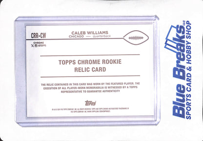 2024 Topps Chrome - Caleb Williams - Relic - Chicago Bears - Football - #CRR-CW