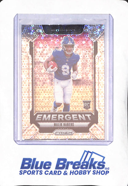 2024 Panini Prizm - Malik Nabers - Emergent Disco - New York Giants - RC - Football - #6