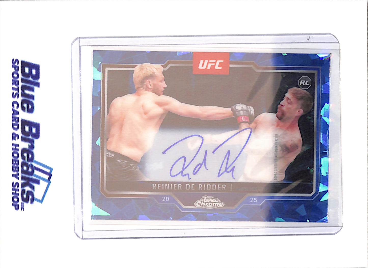 2025 Topps Chrome Sapphire - Reinier De Ridder - RC - Autograph - UFC - #CRA-RR