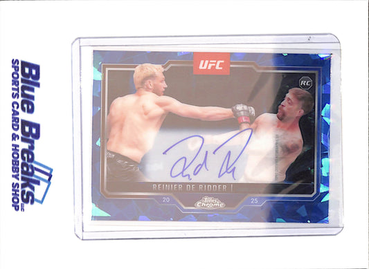 2025 Topps Chrome Sapphire - Reinier De Ridder - RC - Autograph - UFC - #CRA-RR