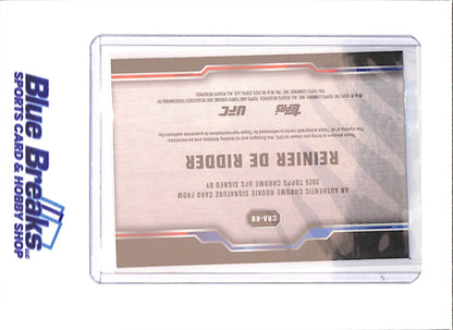 2025 Topps Chrome Sapphire - Reinier De Ridder - RC - Autograph - UFC - #CRA-RR