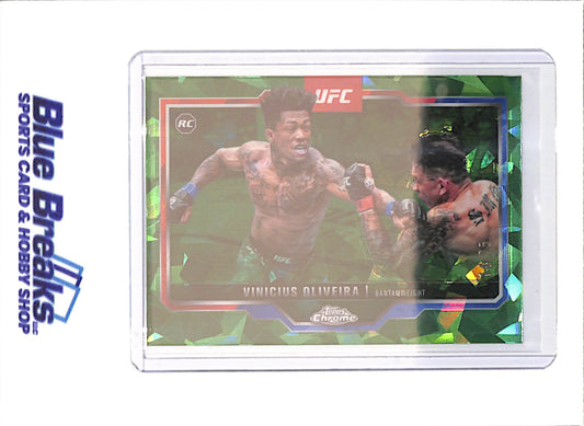 2025 Topps Chrome Sapphire - Vinicius Oliveira - Green - 14/75 - RC - Bantamweight - UFC - #9