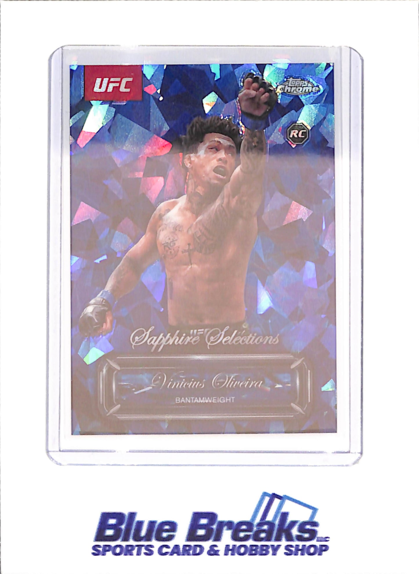 2025 Topps Chrome Sapphire - Vinicius Oliveira - RC - Sapphire Selections - Bantamweight - UFC - #SEL-3