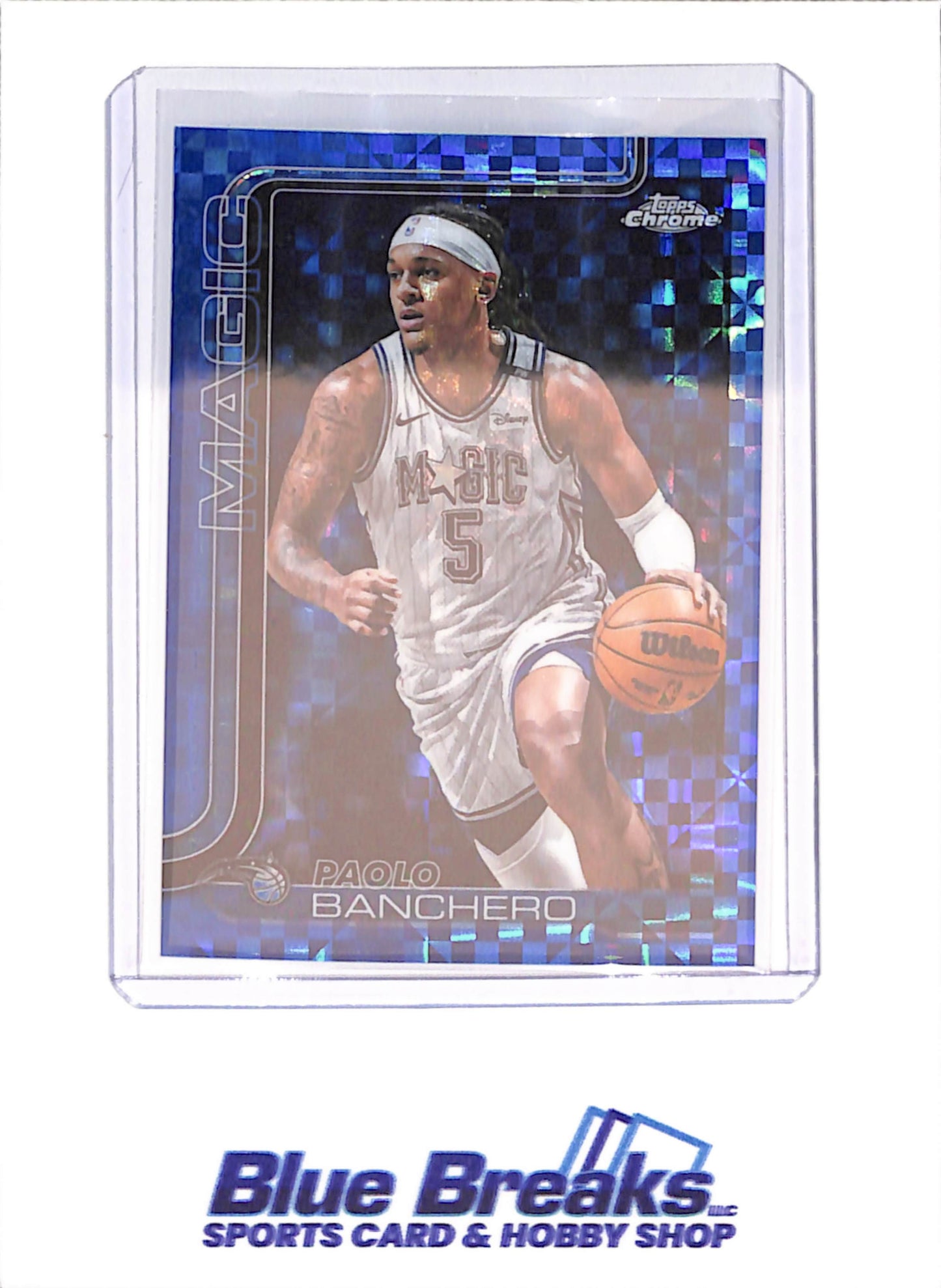 2025-26 Topps Chrome - Paolo Banchero - Blue Xfractor - Orlando Magic - Basketball - #140