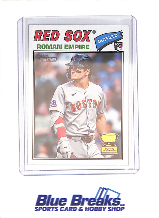 2026 Topps Heritage - Roman Anthony - White Border - RC - Boston Red Sox - Baseball - #86