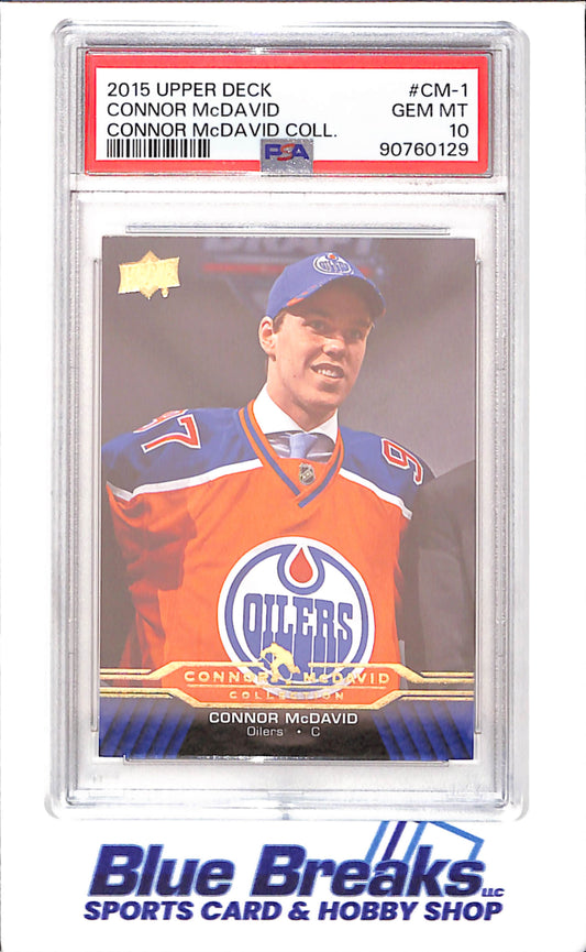 2015 Upper Deck - Connor McDavid Collection - CM1 - CM25 - 25 cards - PSA 10 - hockey - Oilers