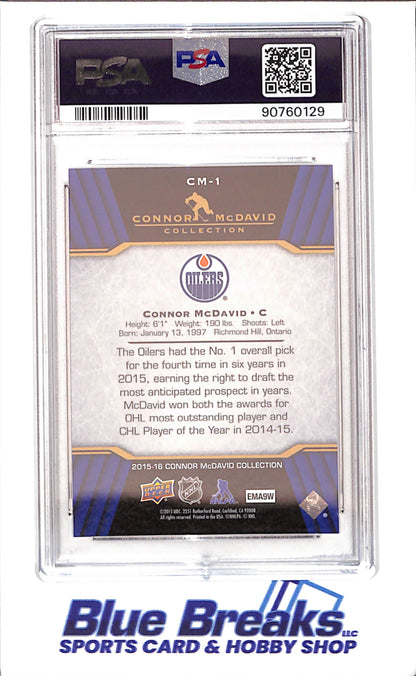 2015 Upper Deck - Connor McDavid Collection - CM1 - CM25 - 25 cards - PSA 10 - hockey - Oilers