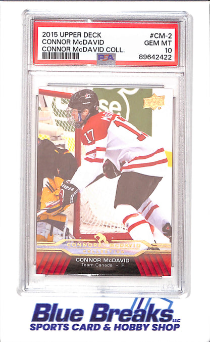 2015 Upper Deck - Connor McDavid Collection - CM1 - CM25 - 25 cards - PSA 10 - hockey - Oilers